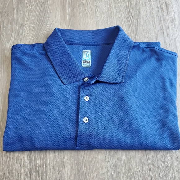 PGA TOUR Polo Blue Golf Shirt Size XL - Picture 6 of 6